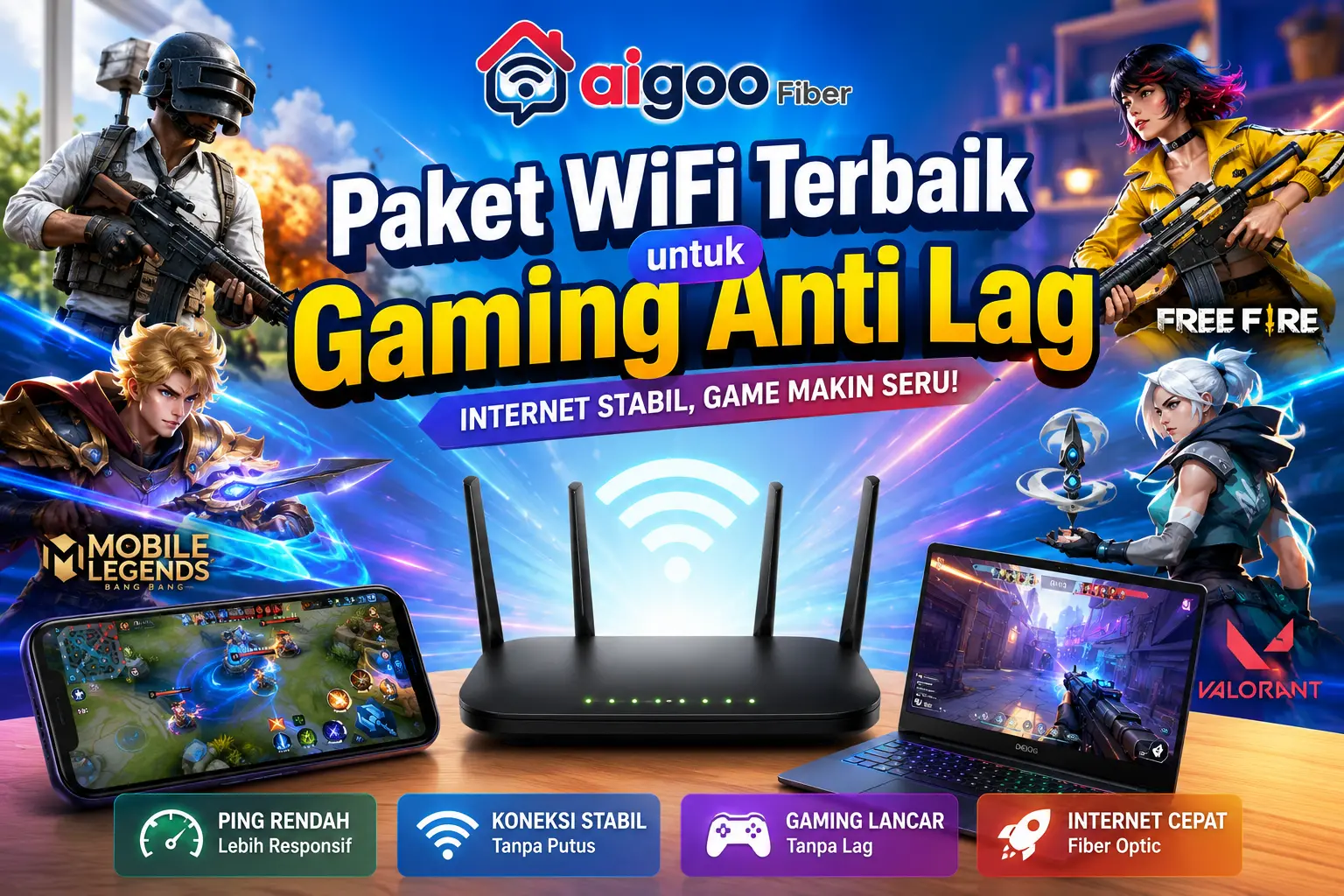 Pilih Paket WiFi Terbaik untuk Gaming Anti Lag